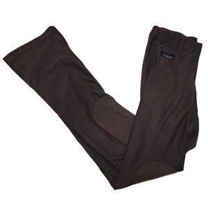 Irideon Brown Equestrian Horse Riding Breeches Slim Pants Womens Size S - FLAWS